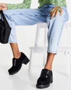 Kickers Klio Fleur Lace Up Leather Heeled Shoes In Black-multi
