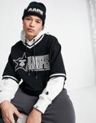 Aape By A Bathing Ape College Oversize Hoodie In Black