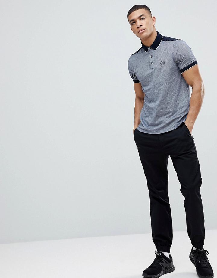 Armani Exchange Cuff Botto Pants In Black - Black