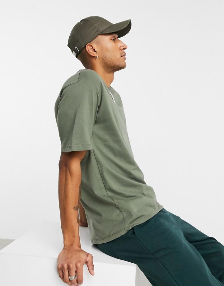 Jack & Jones Originals Oversized T-shirt In Khaki-green
