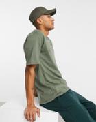 Jack & Jones Originals Oversized T-shirt In Khaki-green