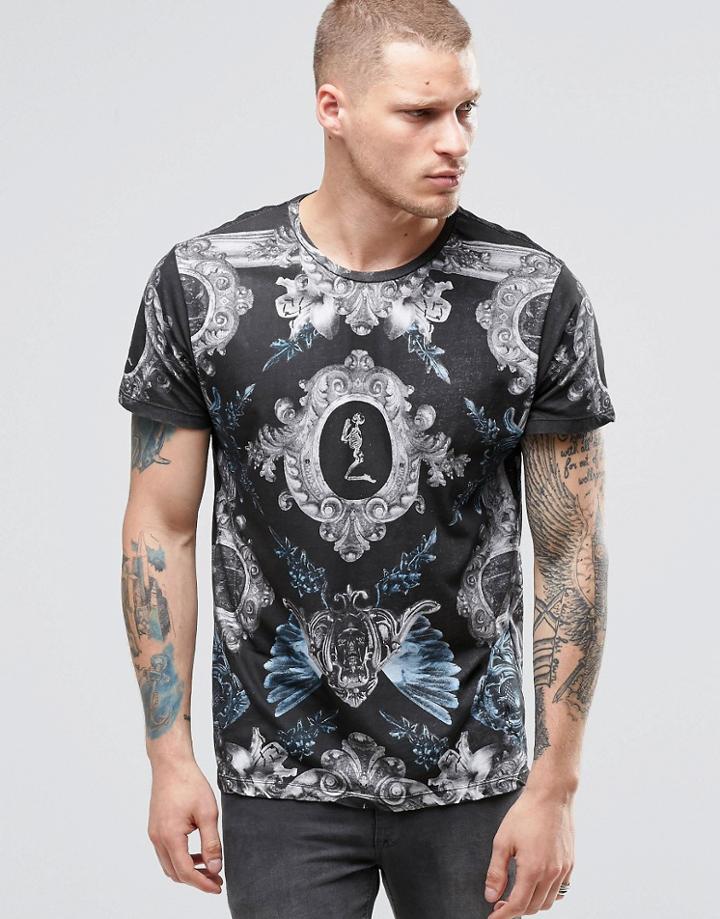 Religion Palace Crew Neck T-shirt - Black