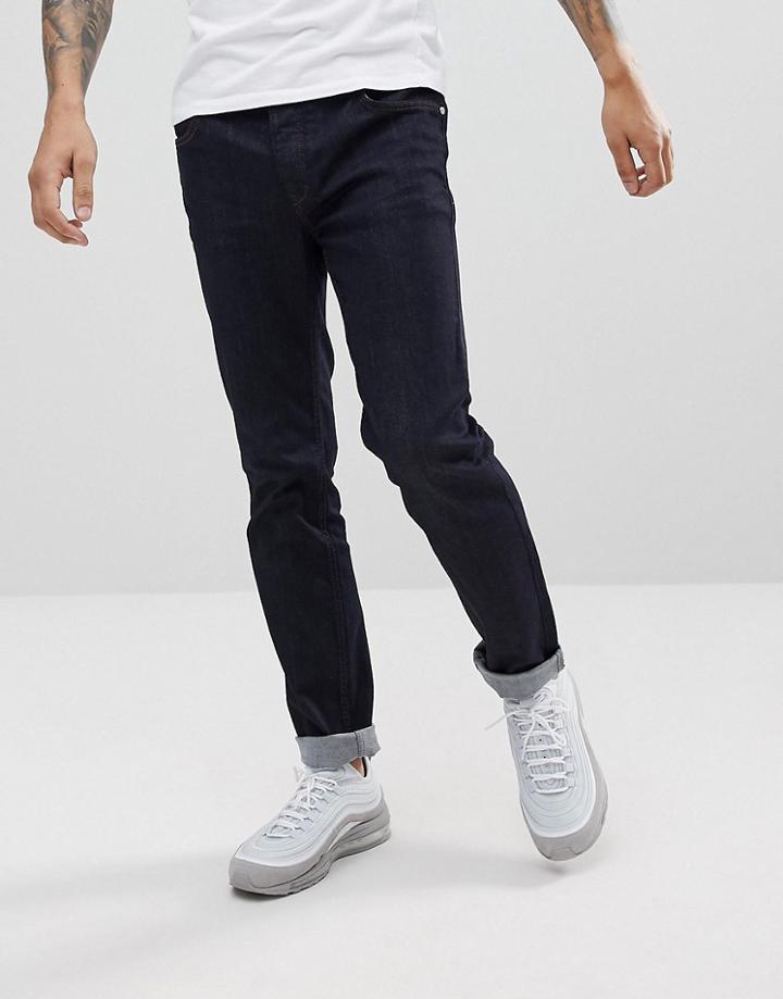 Wesc Eddy Slim Fit Jeans In Rinse Denim - Blue