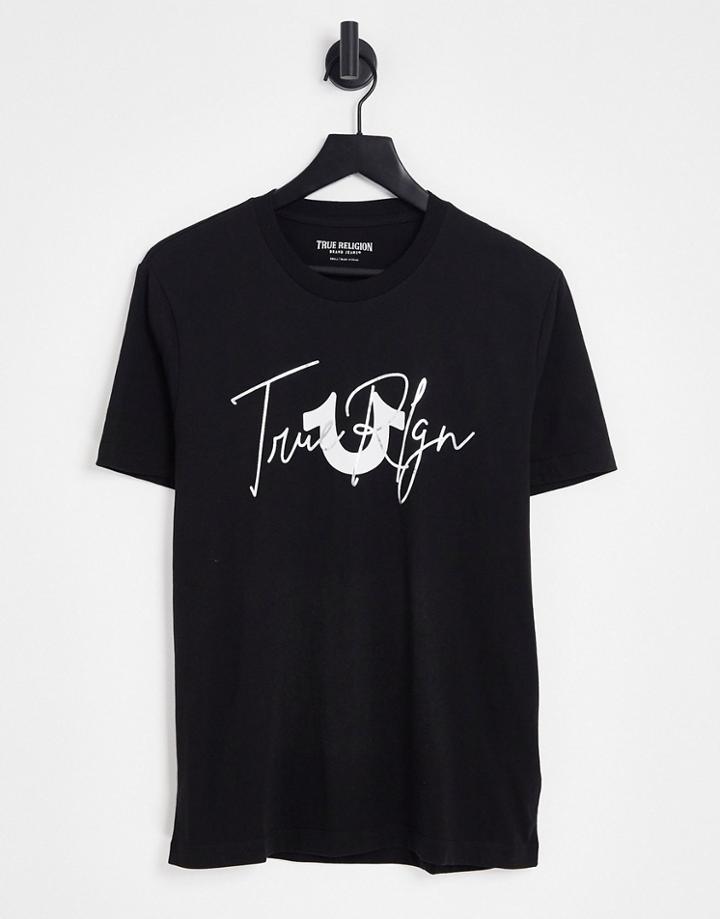 True Religion Printed T-shirt In Black
