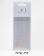 Juku Nails Asos Exclusive Mani Triangles - Gray & Violet - Gray And Violet