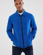 Asos Design Utility Jacket In Bright Blue - Blue