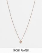 Ted Baker Saraah Sparkle Heart Chain Pendant Necklace In Rose Gold
