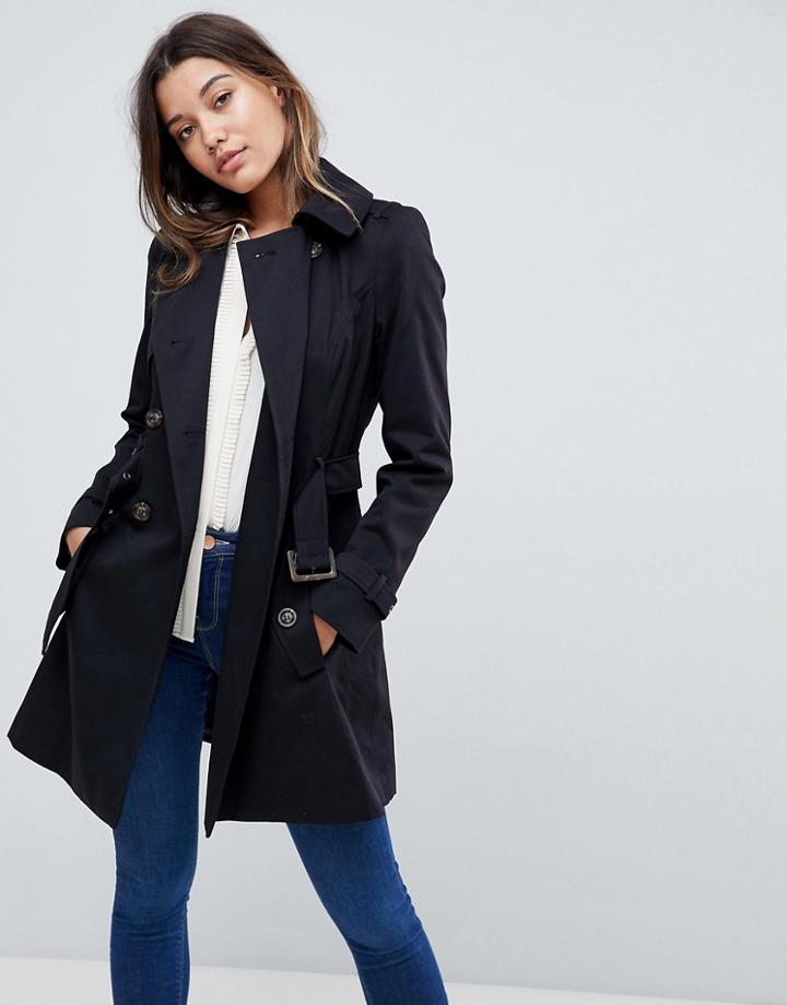 Asos Design Classic Trench Coat - Black