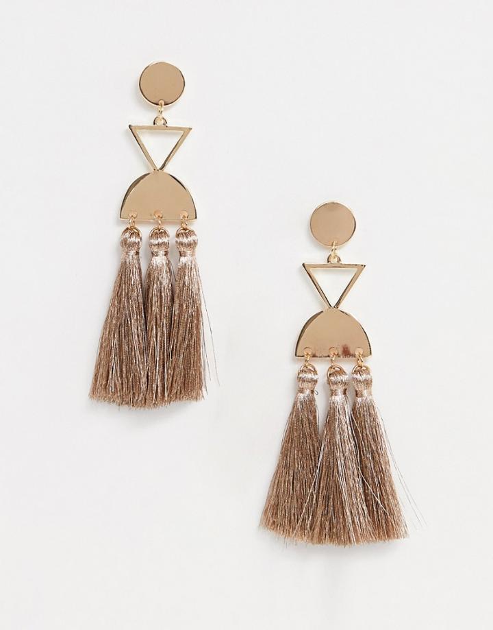 South Beach Tassle Earrings - Pink