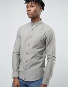 Troy Slim Fit Oxford Shirt With Pocket - Green
