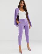Asos Design Pop Slim Suit Pants - Purple