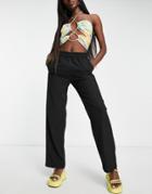 Jjxx Poppy Tailored Dad Pants In Black