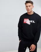 Diesel S-samy Logo Sweatshirt Black - Black