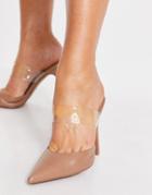 Asos Design Prysm High Heel Shoes In Beige-neutral