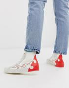Converse White Western Sasha Hi Sneakers