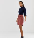 New Look Skirt With Buckles In Cord