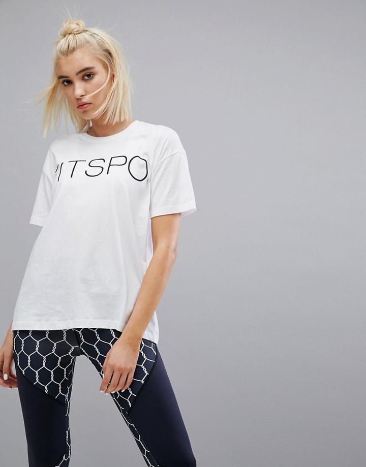 Noisy May Slogan Gym Top - White