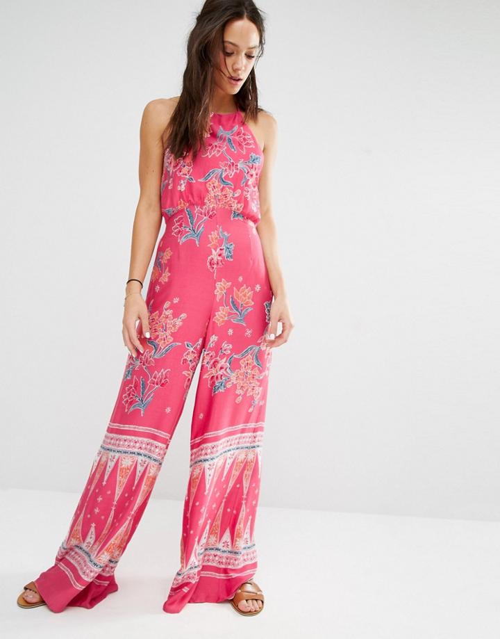 Minkpink Dreamstate Halter Jumpsuit - Multi