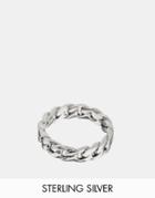 Seven London Chain Ring In Sterling Silver - Silver