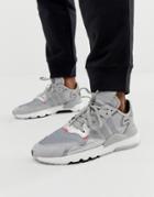 Adidas Originals Nite Sweatpants Sneakers In White - White