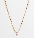 Daisy Street Exclusive Necklace With Strawberry In Multi