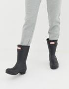 Hunter Original Short Wellington Boots In Black