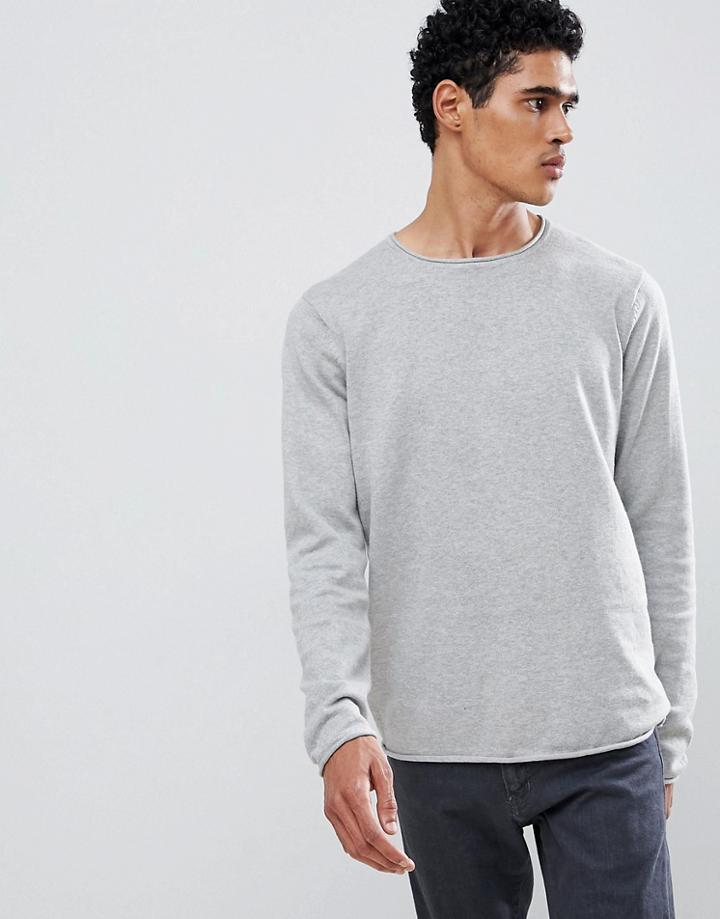 D-struct Crew Neck Sweater-gray