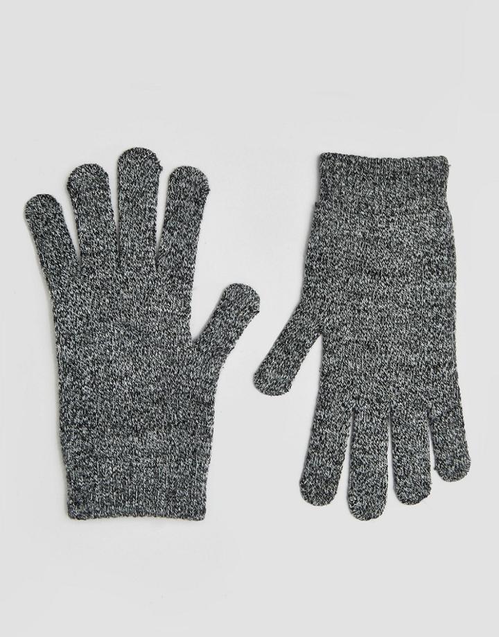 Asos Touch Screen Magic Gloves - Mixed Knit