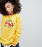 Fila Sweatshirt With 90's Logo - Yellow