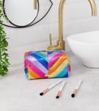 Skinnydip Rainbow Chevron Make Up Bag - Multi