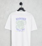 Dickies Globe Back Print T-shirt In White Exclusive To Asos