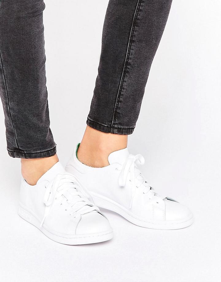 Adidas Originals Clean White Leather Stan Smith Trainers - White