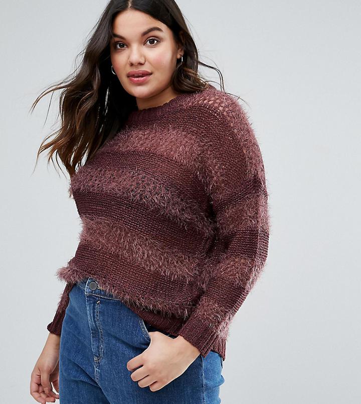 Junarose Plus Sweater - Red