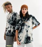 Collusion Unisex T-shirt In Tie Dye Towelling
