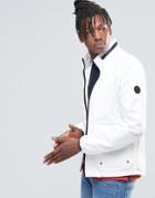 Native Youth Fabric Harrington Jacket - White