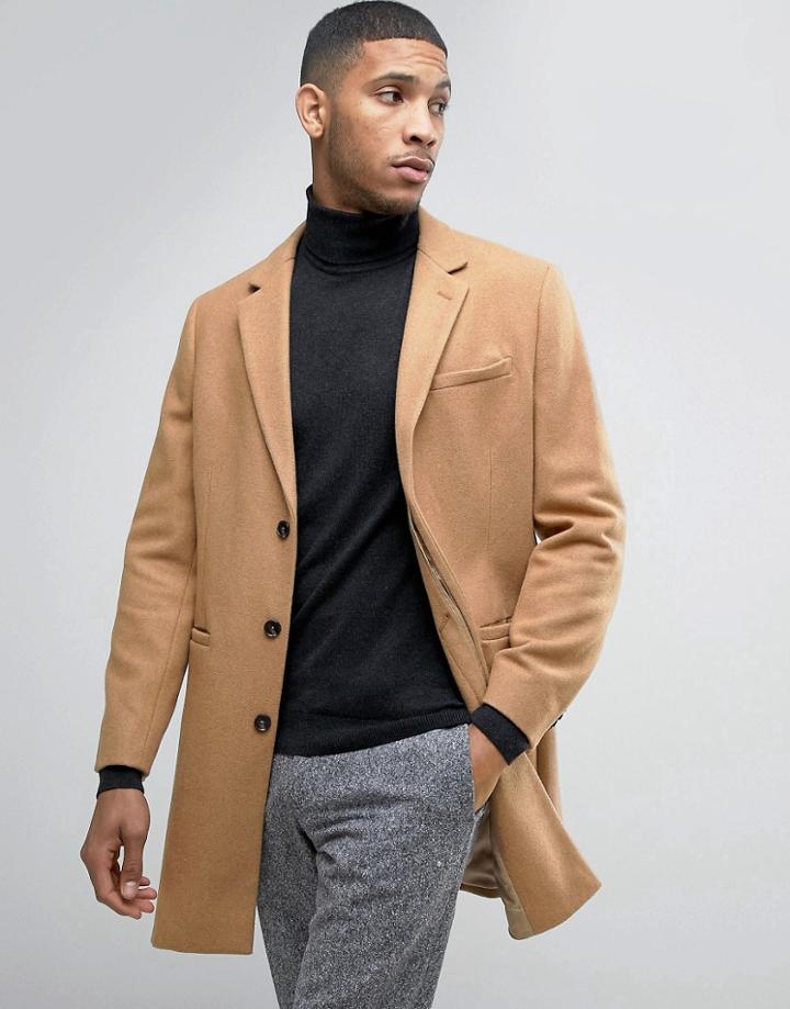 Kiomi Wool Overcoat - Beige
