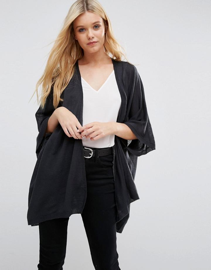 Jdy Cape Classic Kimono - Blue
