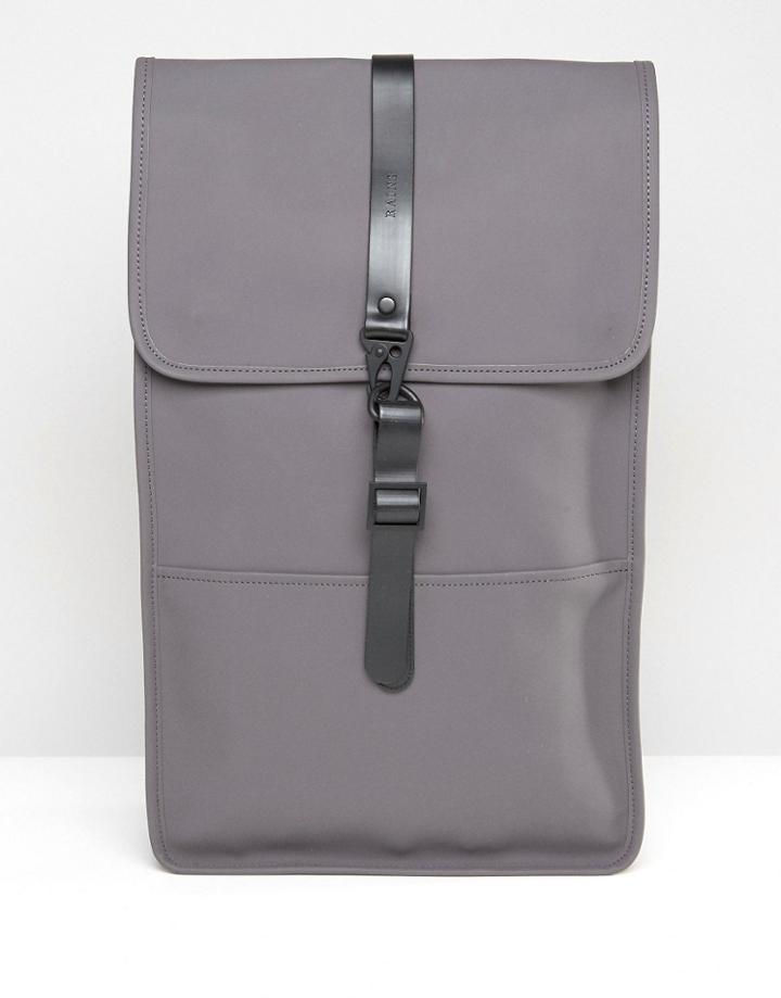 Rains Backpack In Gray - Gray
