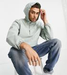 New Look Overhead Jacket With Pouch Pocket In Light Khaki-green