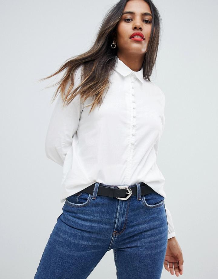 Vila Classic Poplin Shirt - White