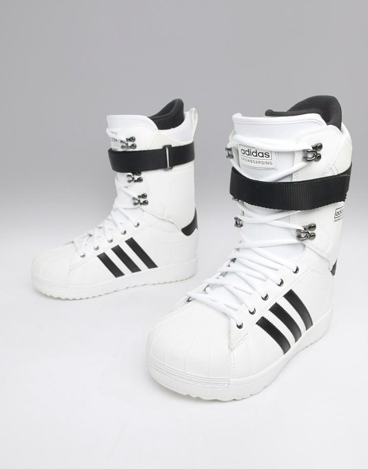 Adidas Snowboarding Superstar Adv Snowboard Boots In White - White
