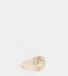 Asos Design Curve Ring With Sun In Gold Tone