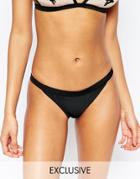 Wolf & Whistle Cheeky Bikini Bottom - Black