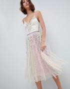 Needle & Thread Rainow Midi Skirt With Embellishment - Multi