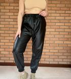 In The Style Plus X Olivia Bowen Pu Sweatpants In Black