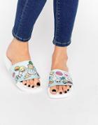 Thewhitebrand Emoji Slider Flat Sandals - Multi