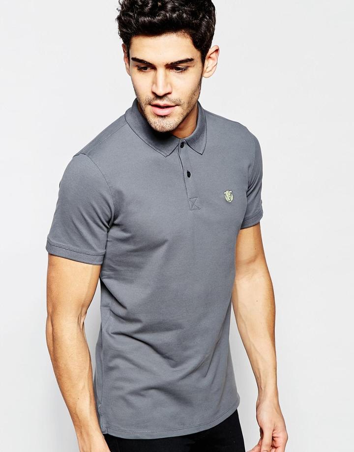 Selected Homme Pique Polo Shirt - Iron Gate