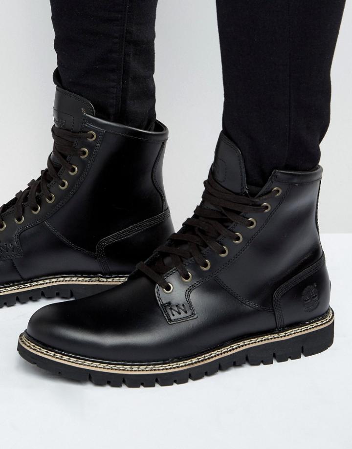 Timberland Britton Heel Lace Up Boots - Black