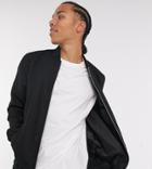 Asos Design Tall Bomber Jacket With Ma1 Pocket In Black