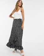 Y.a.s Floral Wrap Maxi Skirt - Multi